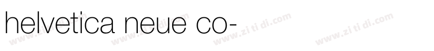 helvetica neue co字体转换